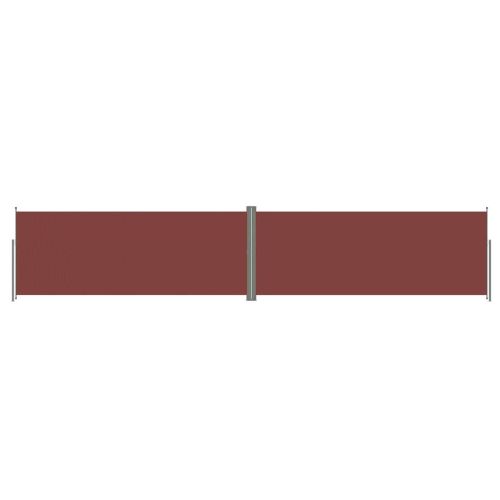Auvent Paravent Store Brise-Vue Latéral Rétractable De Patio Jardin Terrasse Balcon Protection Visuelle Écran Marron 200 X 1000 Cm Helloshop26 02_0007419