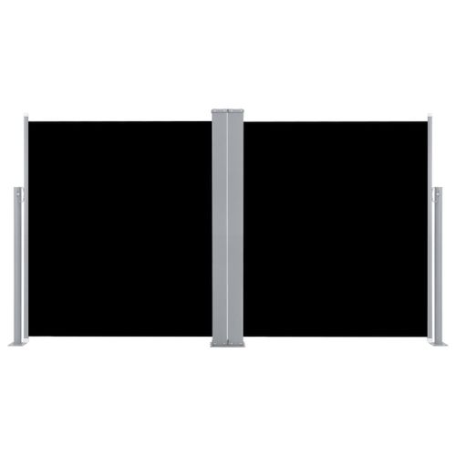 Auvent Paravent Store Brise-Vue Latéral Rétractable De Patio Jardin Terrasse Balcon Protection Visuelle Écran Noir 140 X 600 Cm Helloshop26 02_0007433