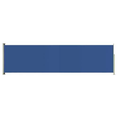 Auvent Paravent Store Brise-Vue Latéral Rétractable De Patio Jardin Terrasse Balcon Protection Visuelle Écran 140 X 500 Cm Bleu Helloshop26 02_0007250