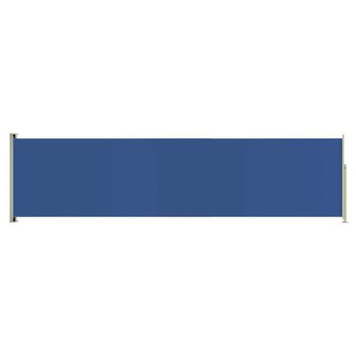 Auvent Paravent Store Brise-Vue Latéral Rétractable De Patio Jardin Terrasse Balcon Protection Visuelle Écran 160 X 600 Cm Bleu Helloshop26 02_0007298