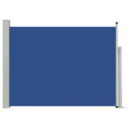 Auvent Paravent Store Brise-Vue Latéral Rétractable De Patio Jardin Terrasse Balcon Protection Visuelle Écran100x500 Cm Bleu Helloshop26 02_0007189