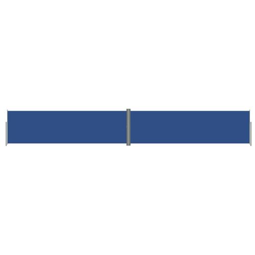 Auvent Paravent Store Brise-Vue Latéral Rétractable De Patio Jardin Terrasse Balcon Protection Visuelle Écran Bleu 180 X 1200 Cm Helloshop26 02_0007144