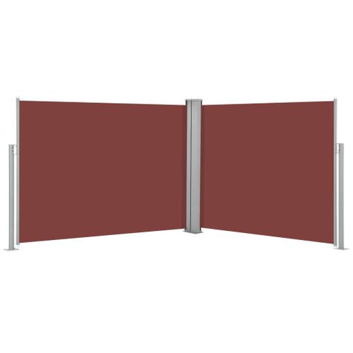 Auvent Paravent Store Brise-Vue Latéral Rétractable De Patio Jardin Terrasse Balcon Protection Visuelle Écran 140 X 1000 Cm Marron Helloshop26 02_0007407