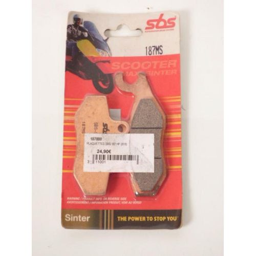 Plaquette De Frein Sbs Pour Scooter Piaggio 125 X9 2004 187ms Neuf