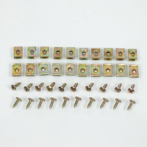 Lot De 20 Agrafe Et 20 Vis De Carénage Neuve Ø4 Longueur 10mm Scooter Moto