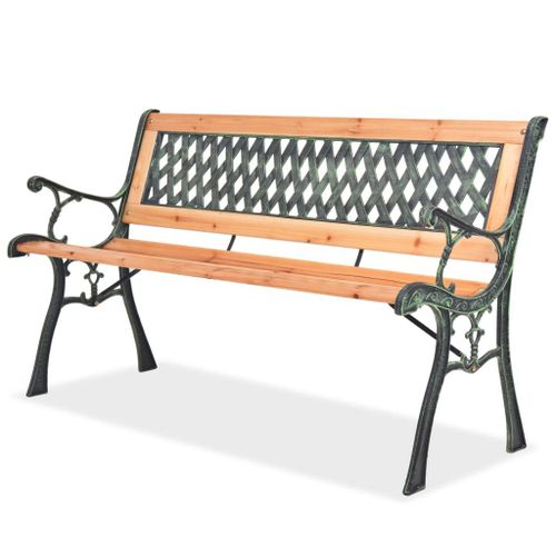 Vidaxl Banc De Jardin 122 Cm Bois