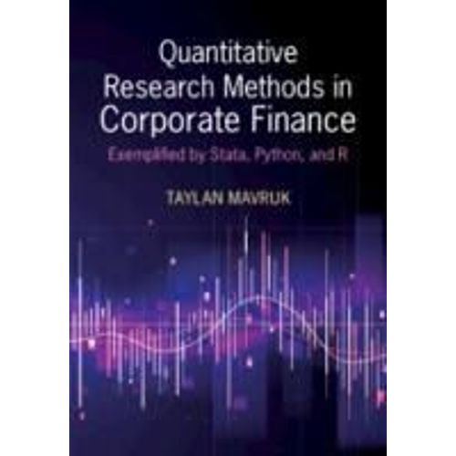 Quantitative Research Methods In Corporate Finance