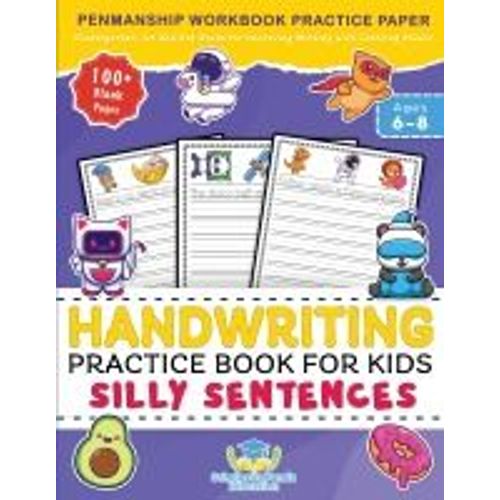 Handwriting Practice Book For Kids Silly Sentences