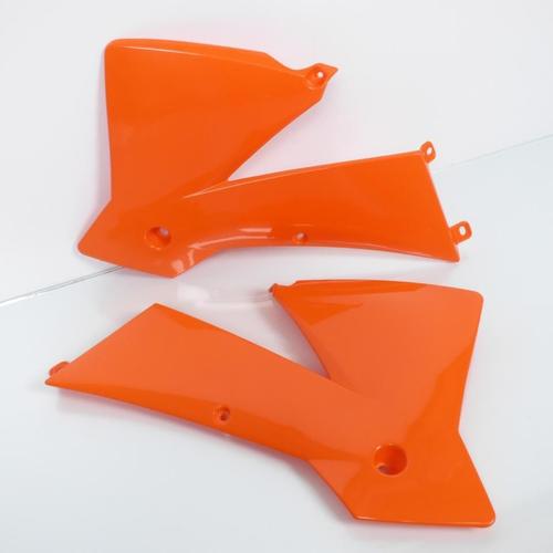 Écope De Radiateur Polisport Pour Moto Ktm 125 Exc 2003-2004 8424000002 Orange Neuf