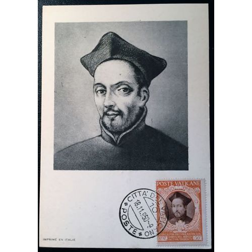 Cartes Postales Poste Vaticane - Avec Oblitération Année 1950 Classeur A1
