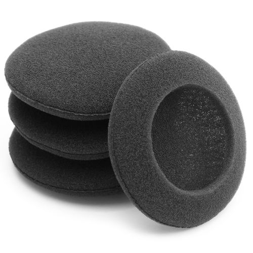 Okuli 4 x Remplacement Noir Mousse Coussinets d'oreille pour Casque Écouteurs - 70mm