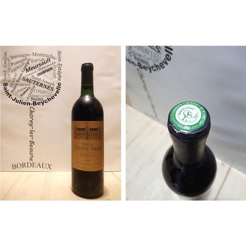 Château Cantenac Brown 1989 - Margaux - 3ème Grand Cru Classé - 1 X 75 Cl - Rouge