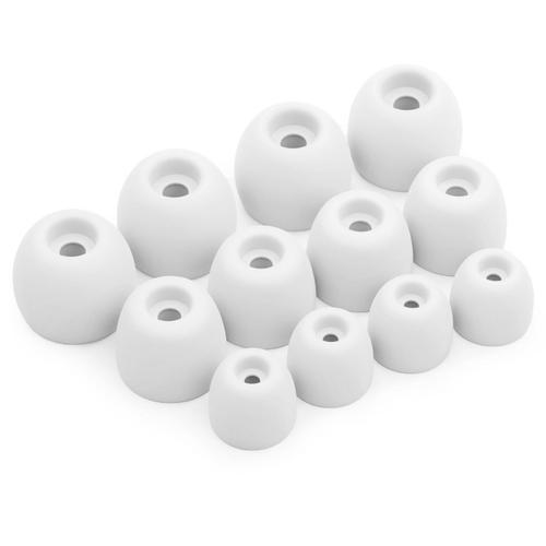 Okuli 12 x Embouts d'Écouteurs en Silicone Embouts d'oreilles pour Samsung Galaxy Buds 2 Pro Casque Écouteurs en Blanc