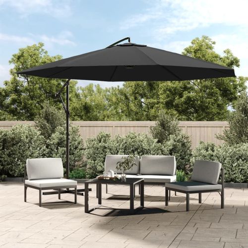 Vidaxl Parasol De Jardin En Porte-À-Faux Et Poteau En Aluminium