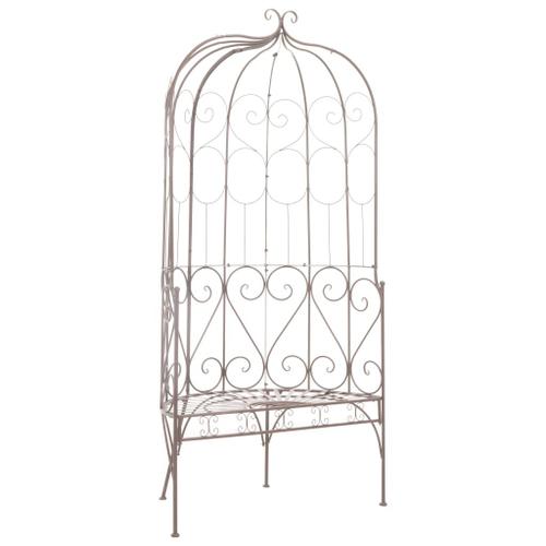 Vidaxl Banc De Jardin 95 Cm Fer Marron Antique