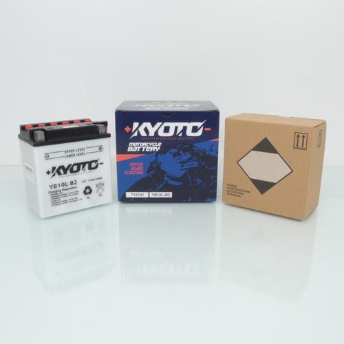 Batterie Kyoto Pour Scooter Piaggio 125 Beverly - Etrier Grimeca 2002 À 2007 Yb10l-B2 / 12v 11ah Neuf