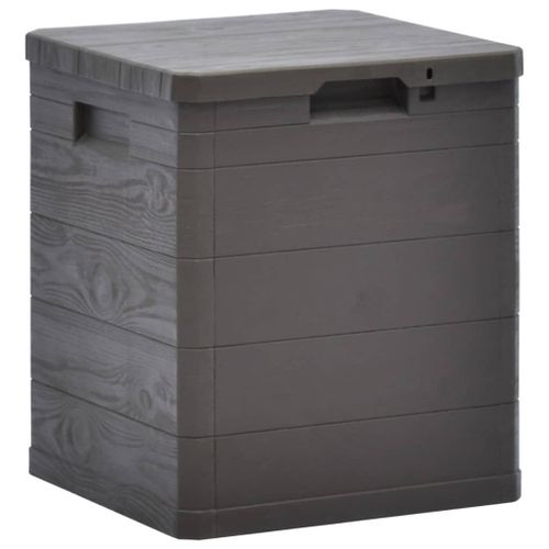 Vidaxl Boîte De Rangement De Jardin 90 L Marron