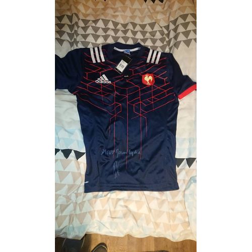 Maillot De L'équipe De France De Rugby À 15 Dédicacé