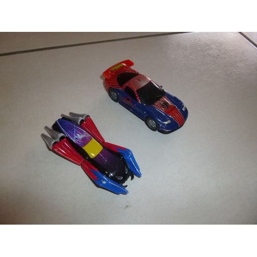 Lot De 2 Voitures Spiderman Pour Circuit Électrique Carrera 12 Volts