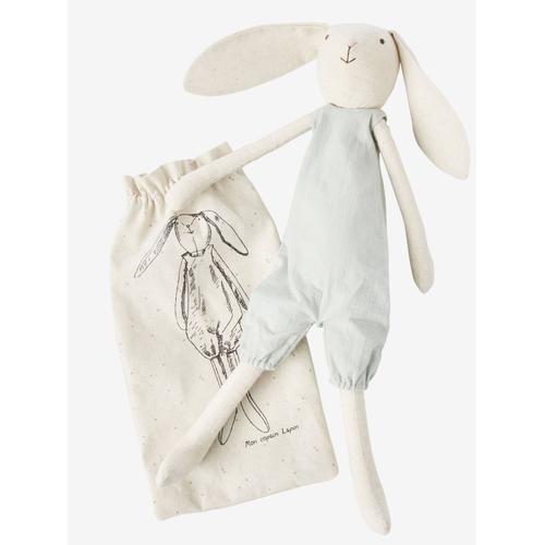 Doudou Lapin Lin Vertbaudet Poupée Peluche Bébé 