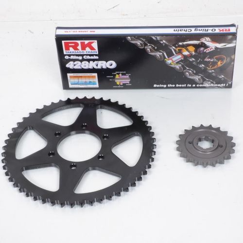 Kit Chaîne France Equipement Pour Moto Yamaha 350 Xt 1985 À 1999 19x52 Pas 428 Neuf
