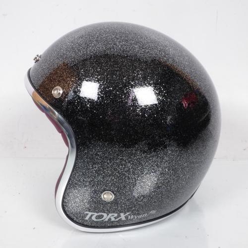 Casque Torx Pour Moto Torx Taille Xs Wyatt Glitter Black Neuf