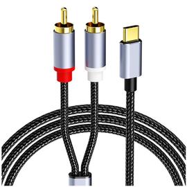 couleur 25cm usb mâle Adaptateur USB mâle vers 3 RCA femelle, câble  convertisseur Audio et vidéo AV/V, câble USB vers RCA pour HDTV, cordon de  télévision, 1 pièce