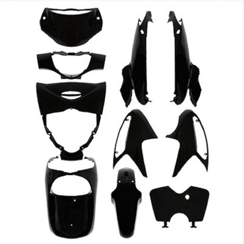 Kit Carénage P2r Pour Scooter Honda 125 Sh I 2012 À 2017 10 Pièces Noir Brillant Neuf