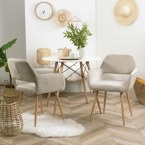 Lot de 6 chaises scandinaves SARA mix color gris foncé x2, terracotta x2,  beige x2 - Achat & prix