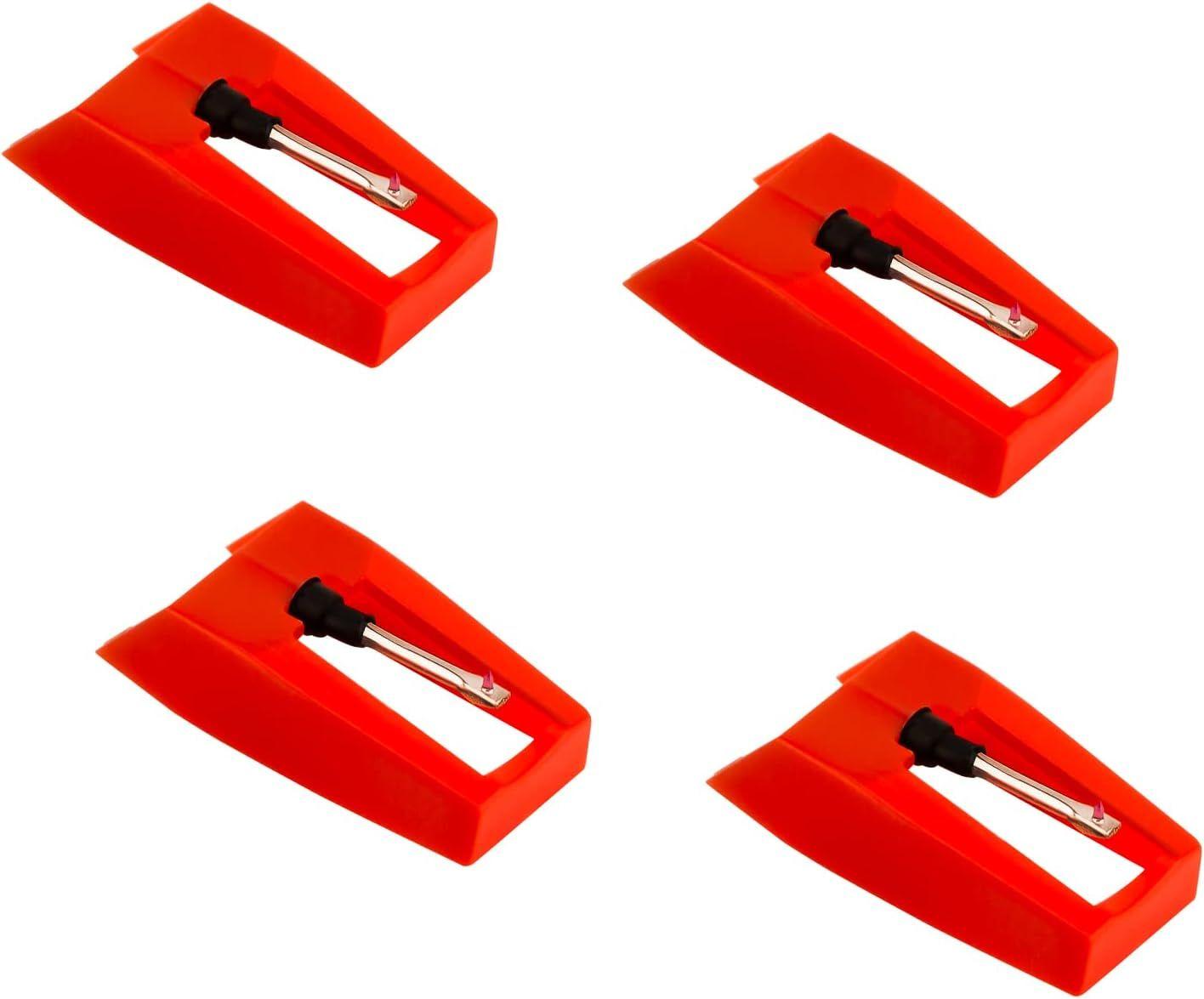 Coffret multi-outils GENERIQUE Aiguilles professionnelles de tourne-disque,  remplacement stylet platine vinyle avec pointe en céramique - rouge
