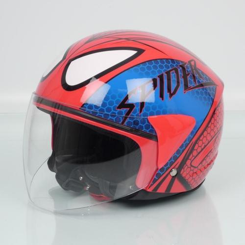 Casque Jet One Spider Rouge Pour Homme / Femme Taille Xl 61cm Scooter Moto Neuf