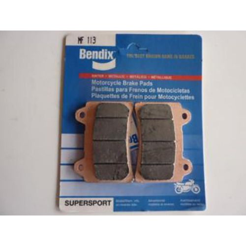 Plaquette De Frein Bendix Pour Moto Yamaha 1000 Fzr 1987 - 1989 Mf113 Neuf