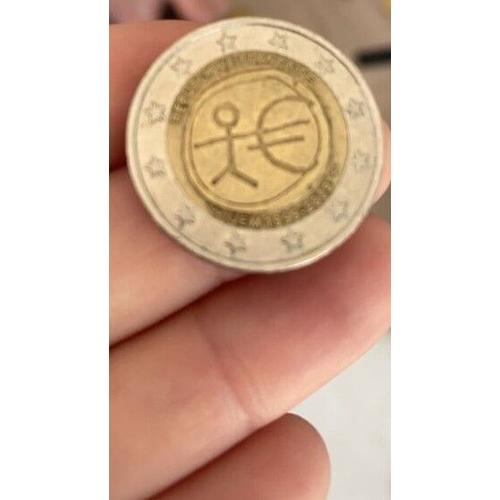 Pièce De 2 Euros Rare Bonhomme Uem 1999-2009 Française