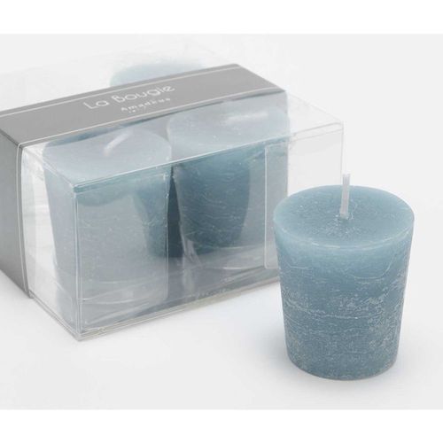 Lot de 4 bougies Votive 4,3 x 4,7 cm bleu