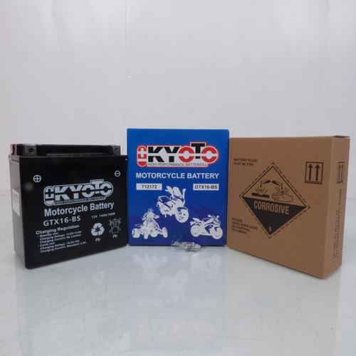 Batterie Kyoto Pour Moto Triumph 800 Tiger Xr 2011 À 2018 Ytx16-Bs / 12v 14ah Neuf