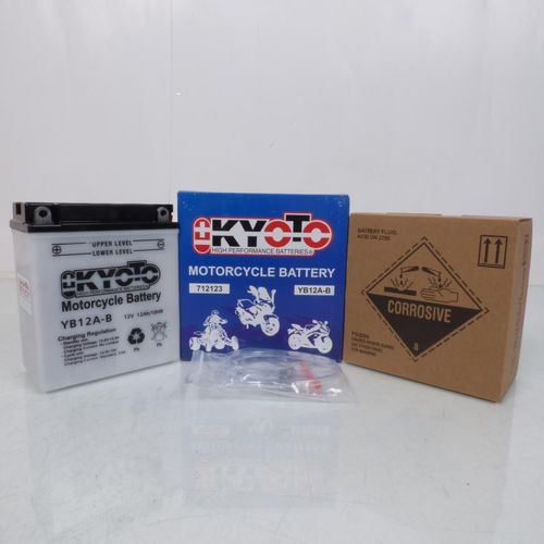 Batterie Kyoto Pour Moto Honda 600 Xl V Transalp 1987 À 1999 Yb12a-B / 12v 12ah Neuf