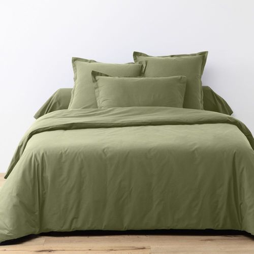 Housse De Couette 240x260 Cm + 2 Taies D'oreiller 63x63 Cm Coton 57 Fils Verveine