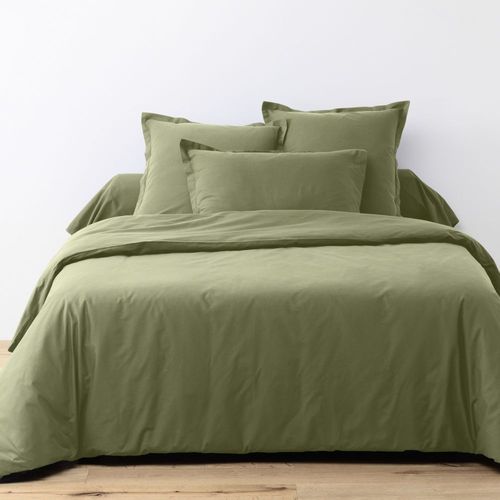 Housse De Couette 240x260 Cm + 2 Taies D'oreiller 63x63 Cm Coton 57 Fils Verveine