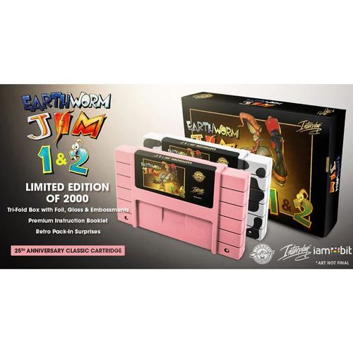 Earthworm Jim 1 & 2 Edition Collector - Super Nintendo (Iam8bit)