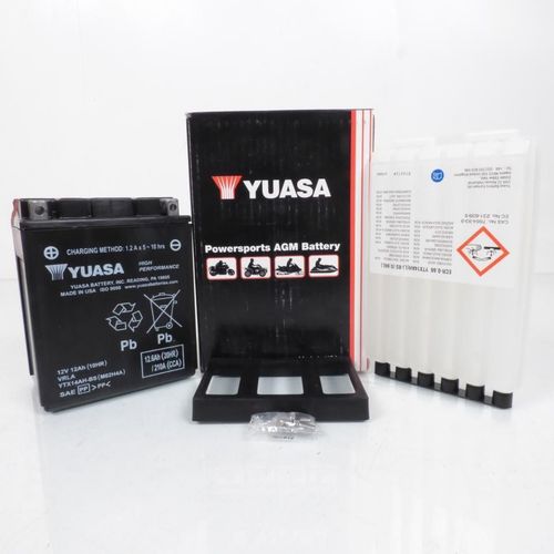 Batterie Yuasa Pour Quad Polaris 330 Trail Blazer 2008 À 2012 Ytx14ah-Bs / 12v 12ah Neuf