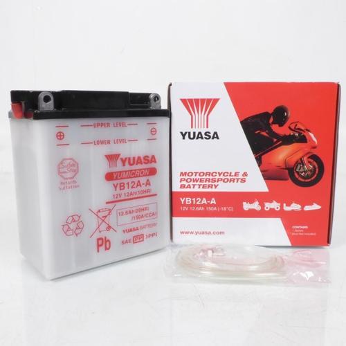 Batterie Yuasa Pour Moto Kawasaki 550 Gpz Zx Unitrack 1984 À 1987 Yb12a-A / 12v 12ah Neuf