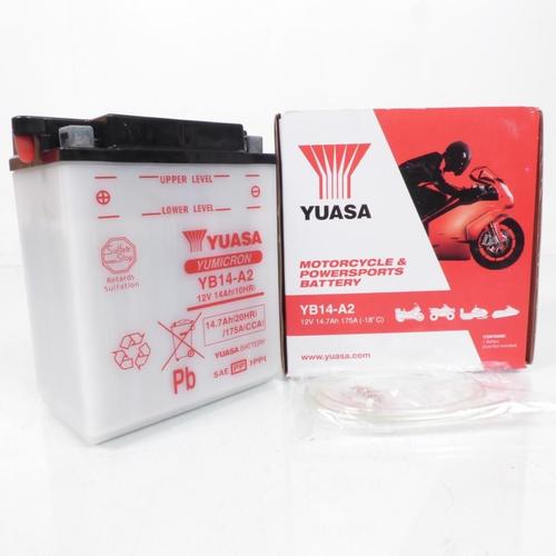 Batterie Yuasa Pour Moto Yamaha 750 Fz Genesis 1987 À 1993 Yb14-A2 / 12v 14ah Neuf