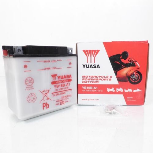 Batterie Yuasa Pour Moto Suzuki 800 Vs Gl Intruder 1991 À 2003 Yb16b-A1 / 12v 16ah Neuf