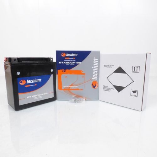 Batterie Tecnium Pour Moto Moto Guzzi 850 Breva 2006 À 2010 Ytx20ch-Bs / 12v 18ah Neuf