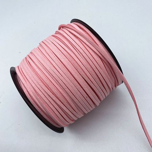 Lot De Cordons Plats Tressés En Faux Daim,3mm,5 Mètres/Lot,Coréens,Velours,Cuir,Ficelle,Fait À La Main,Pour Bricolage,Bijoux,Fournitures Exécutives #H