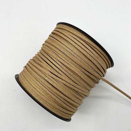 Cordon Plat En Faux Daim Tressé En Cuir Et Dentelle,5yards,3mm,En Velours Coréen,Fait À La Main,Pour La Fabrication De Bijoux #N