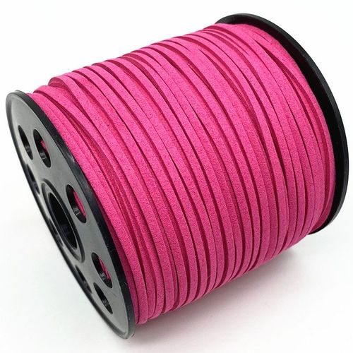 Cordon Plat Tressé En Faux Daim,5yards,3mm,En Velours Coréen,Fait À La Main,Pour La Fabrication De Bijoux,Fournitures - Ro #F