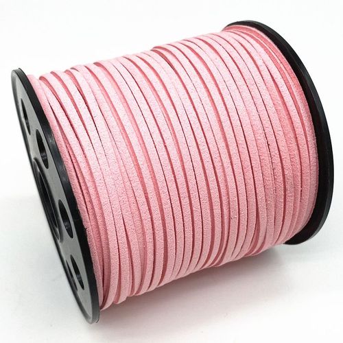 Cordon Plat Tressé En Faux Daim,5yards,3mm,En Velours Coréen,Fait À La Main,Pour La Fabrication De Bijoux,Fournitures - Ro #T