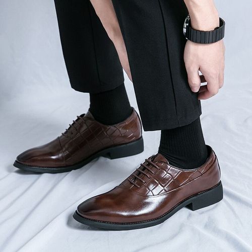Chaussures Chaussures En Cuir Verni Lacets Pour Hommeschaussures Oxfords Pour Hommesrobe D'affairesfête De Mariagetravail De Bureauchaussures De Créateurlégantes