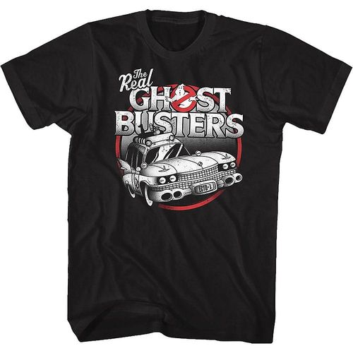 Black And White Ecto-1 Real Ghostbusters T-Shirt